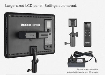Godox 260C Ultra Slim LEDP260C LED Light 3300-5600k Adjustable For Camera Video